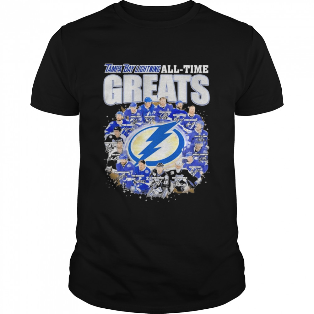 Tampa Bay Lightning All-Time Greats Signatures  Classic Men's T-shirt