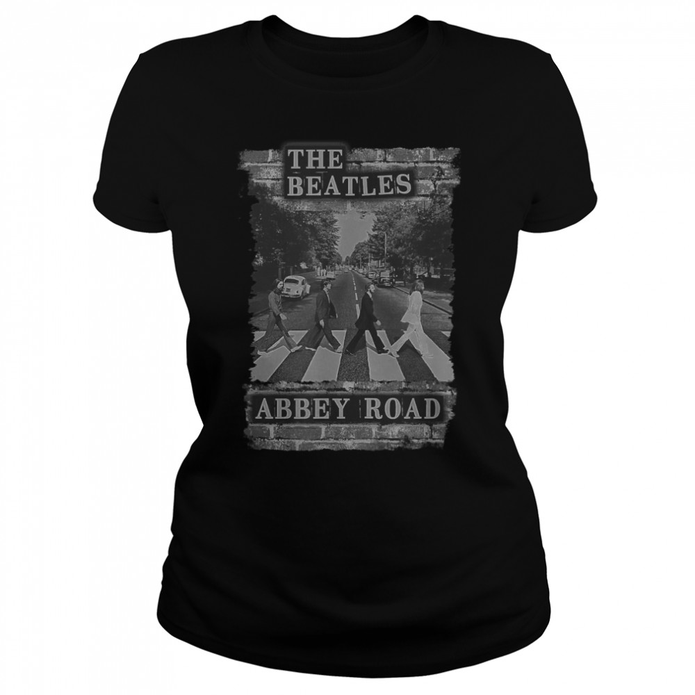 The Beatles Brick Wall Abbey Road T- Classic Women's T-shirt