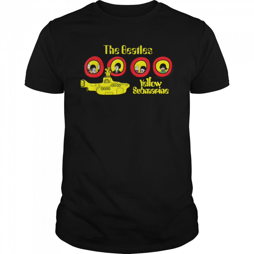 The Beatles Yellow Submarine Cartoon T- Classic Men's T-shirt