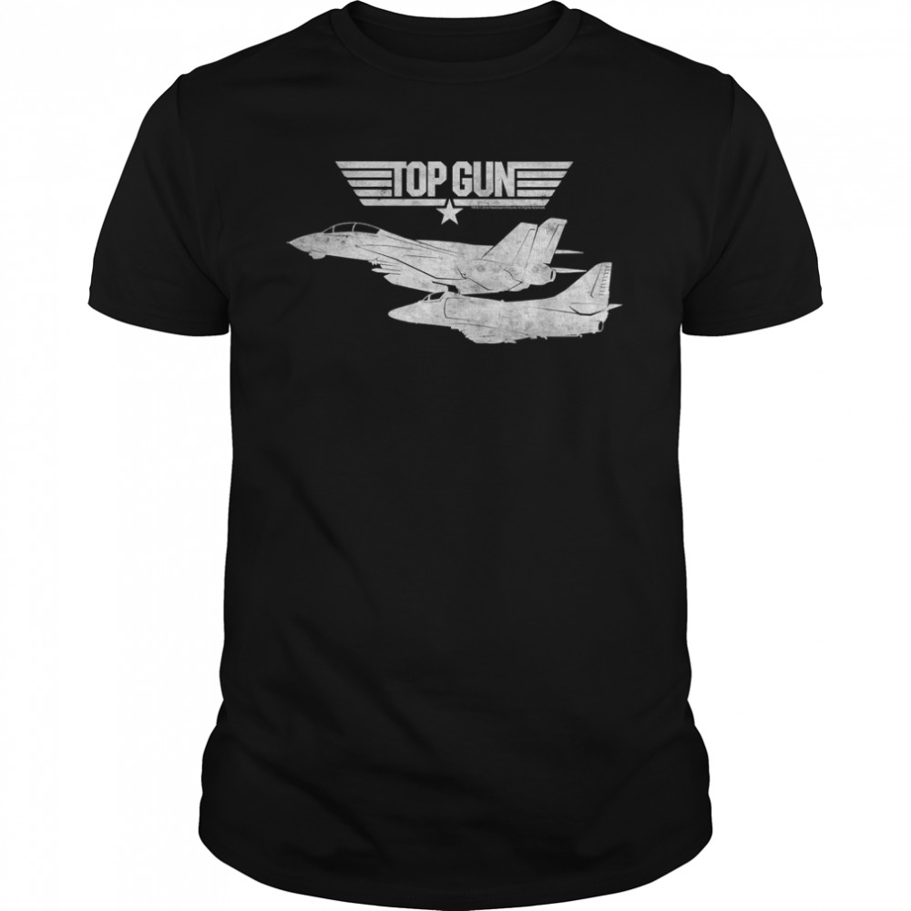 Top Gun White Planes T-Shirt
