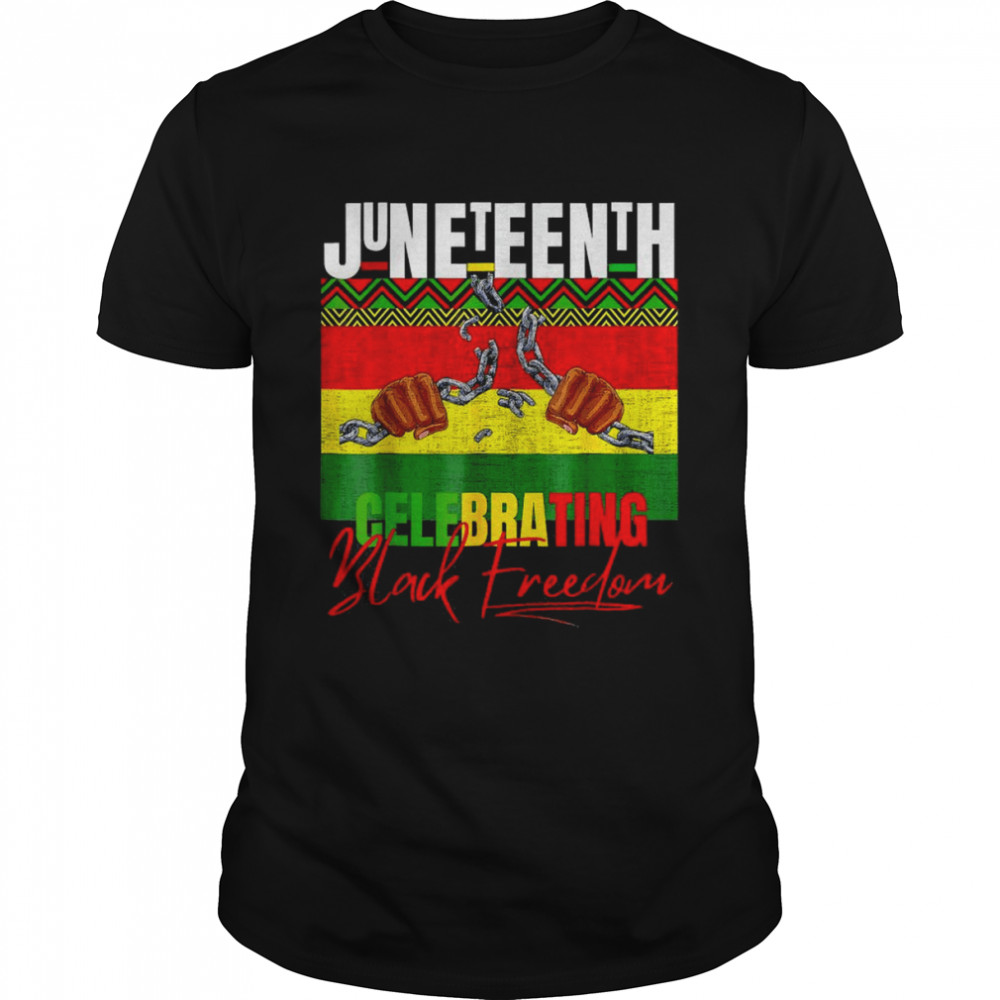 Top Juneteenth Emancipation Day Vintage Cool Melanin Black Pride Shirt