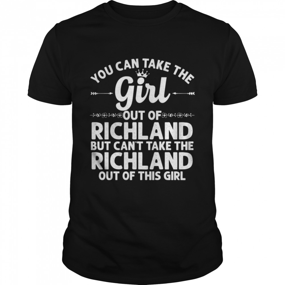 Girl Out Of Richland Wa Washington Home Roots Usa Shirt