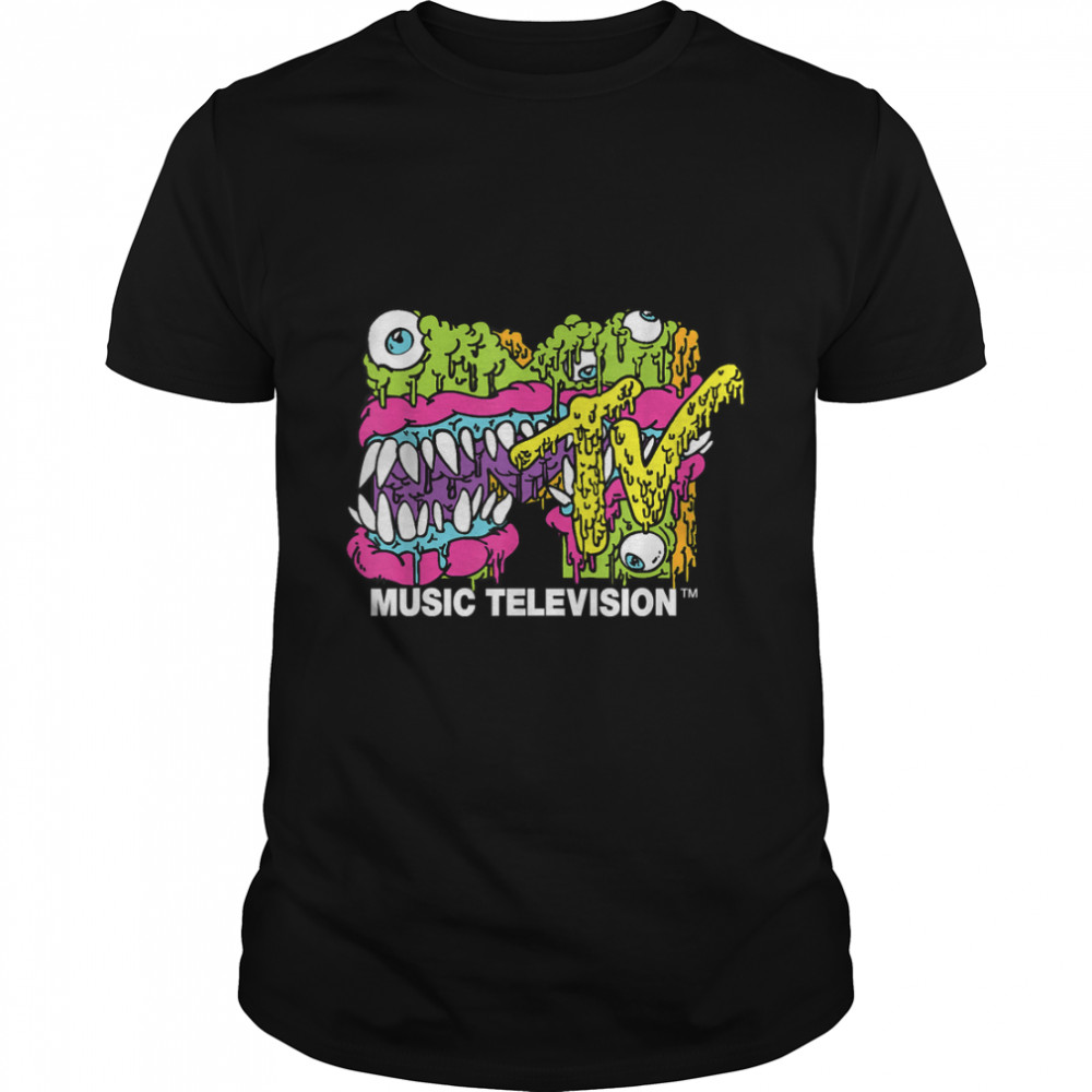 MTV Classic Logo Moster Design T- Shirts T-Shirt