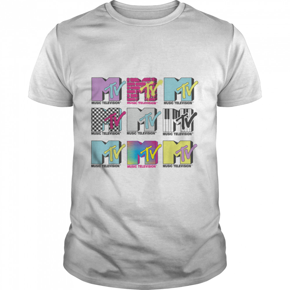 MTV Logo Stack Style Graphic T-Shirt