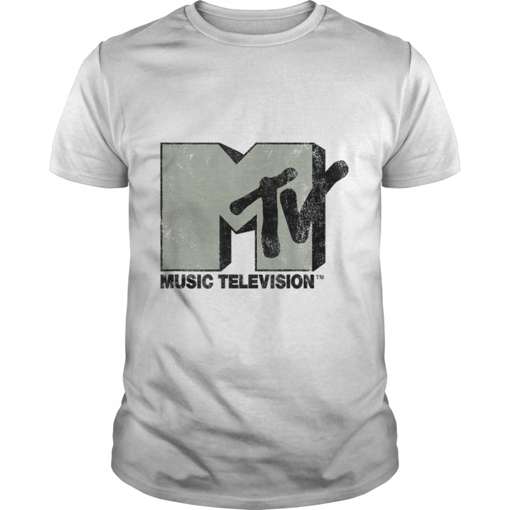 MTV Simple Distressed Music Television Logo T-Shirt
