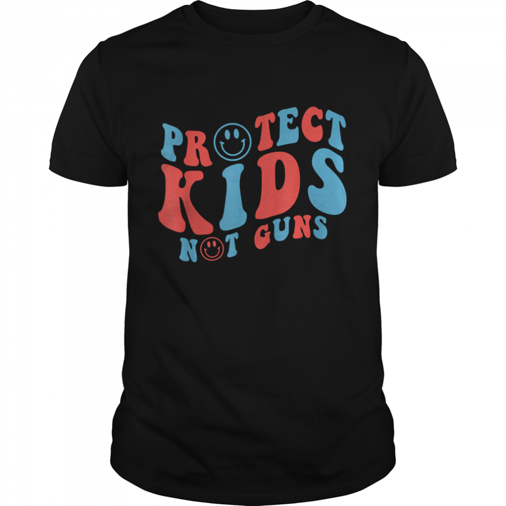 Protect Kids Not G.uns Retro Texas Gu.n Control T-Shirt