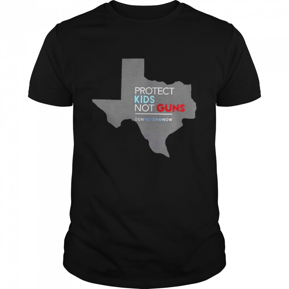 Protect Kids Not Guns Uvalde Texas Maps T-Shirt