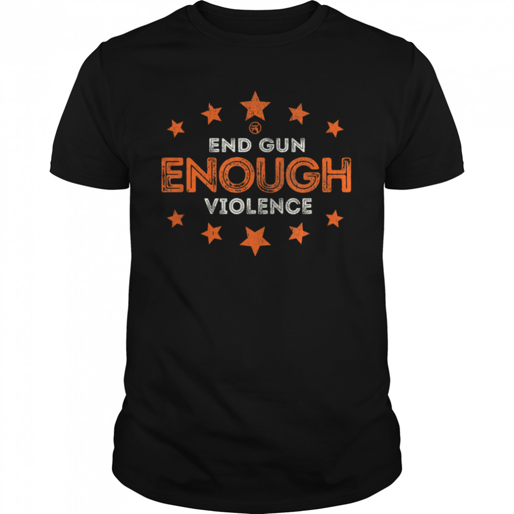Vintage Wear Orange Anti Gun End Gun Violence T-Shirt