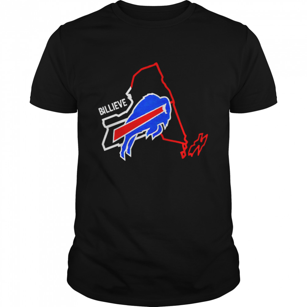 Buffalo Bills Billieve Map logo 2022 T-shirt Classic Men's T-shirt