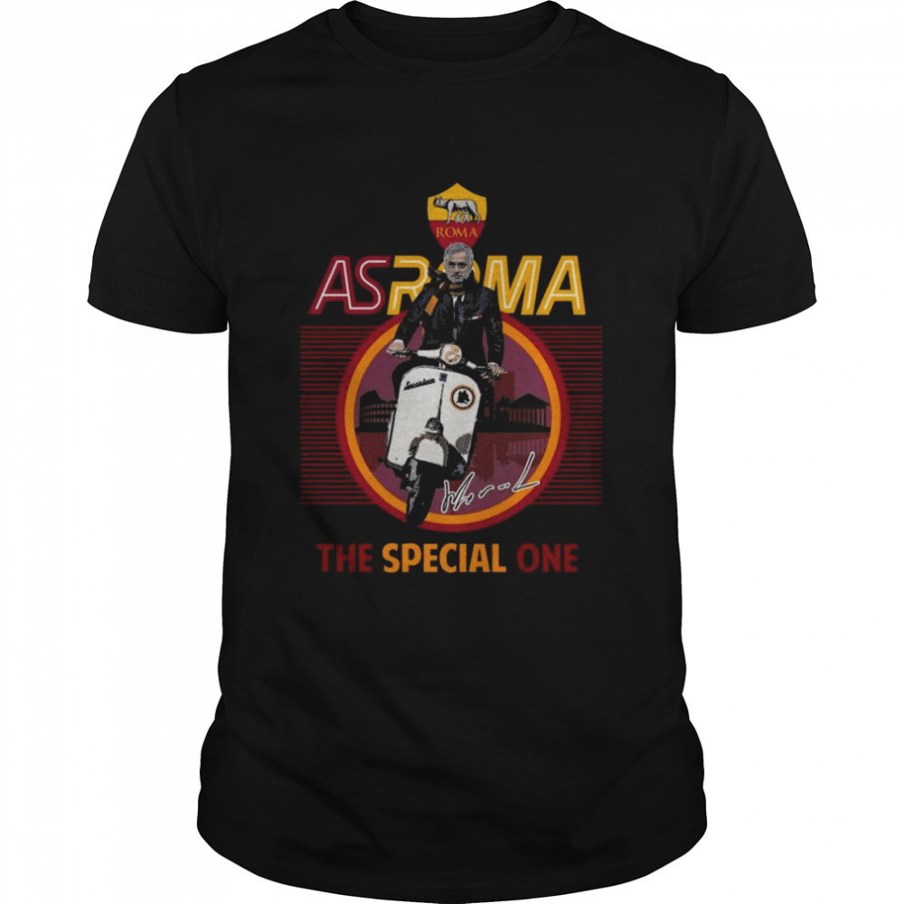 Jose Mourinho Vespa As Roma The Special One Signature Shirt
