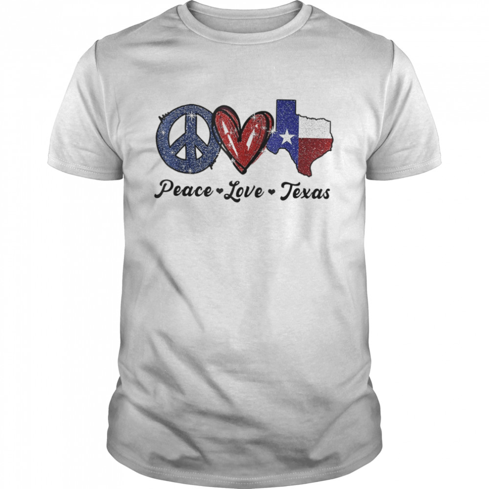 Peace Love Texas Uvalde Texas Strong Pray Tee Shirt