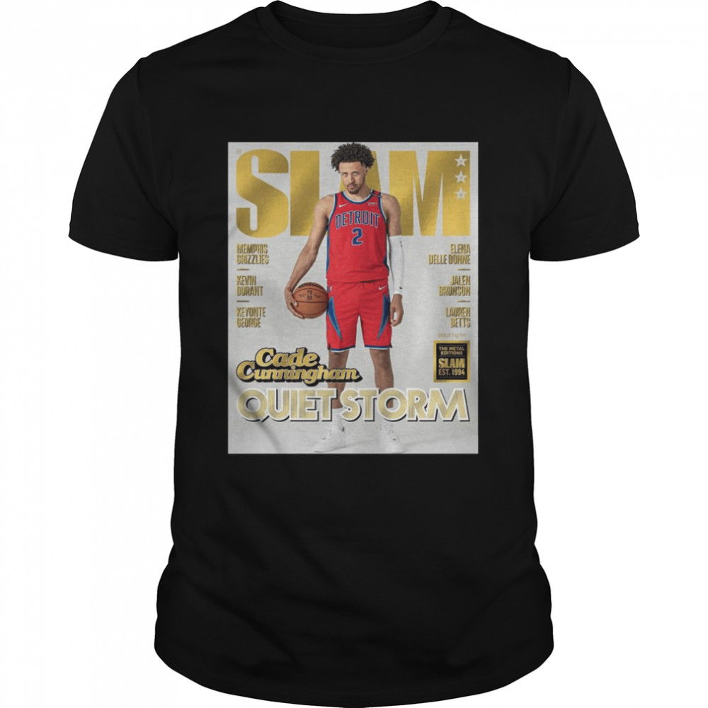 SLAM Cade Cunningham Quiet Storm shirt Gold