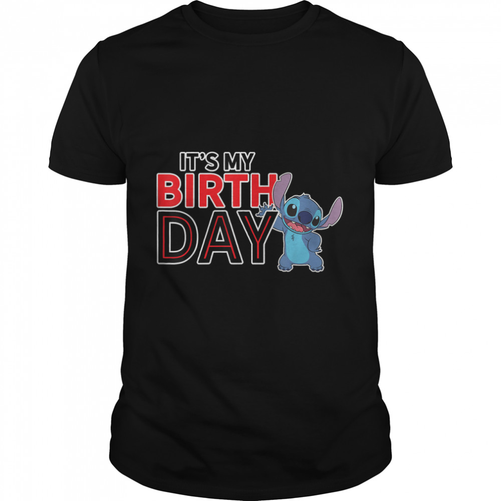 Disney Lilo And Stitch Happy Birthday T-Shirt