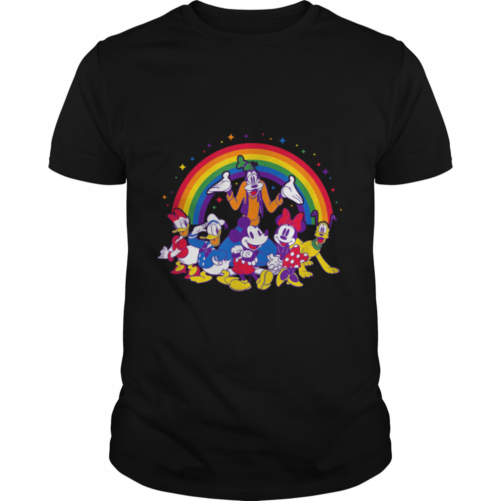 Disney Mickey & Friends Group Pride Rainbow T-Shirt