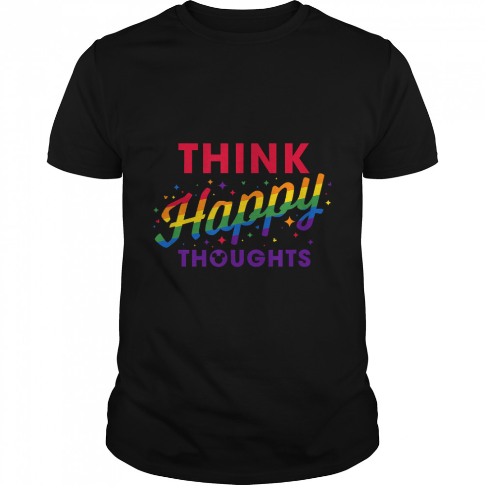 Disney Mickey & Friends Think Happy Thoughts Pride T-Shirt