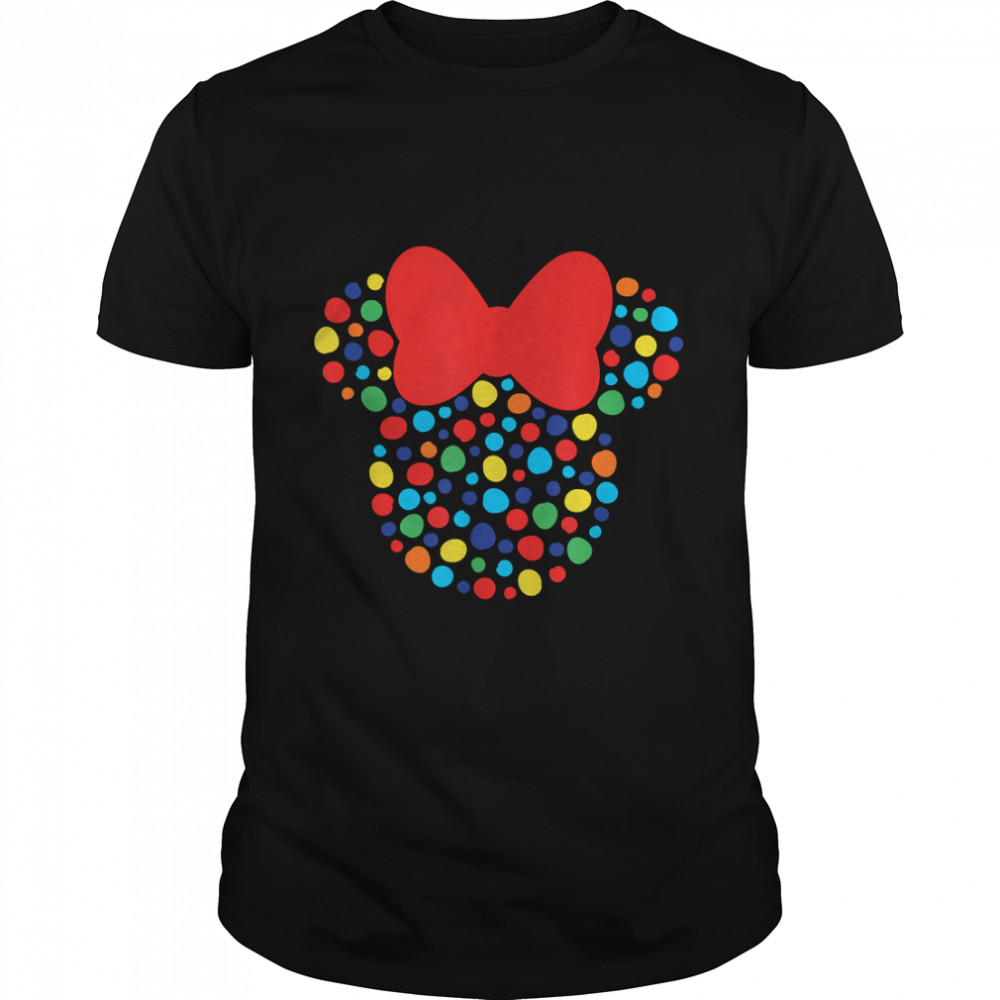 Disney Minnie Mouse Polka Dot Rainbow T-Shirt
