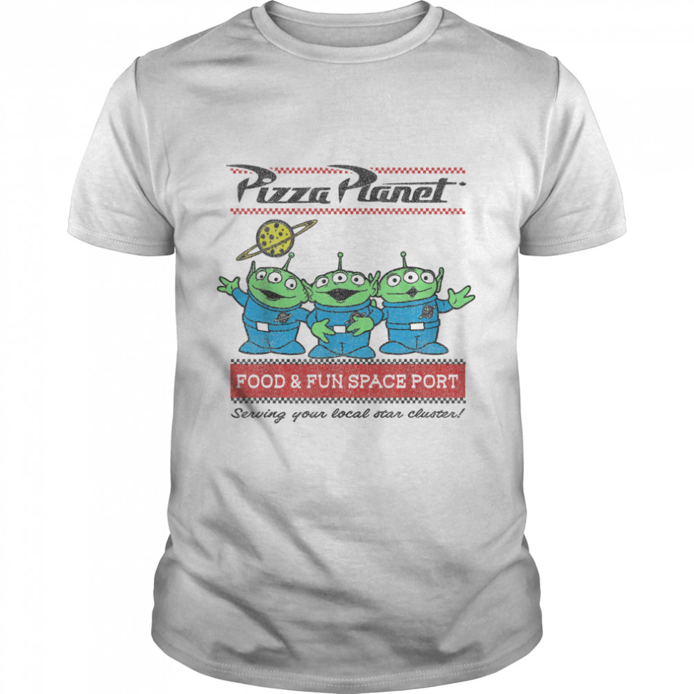 Disney Pixar Toy Story Pizza Planet Aliens T-Shirt