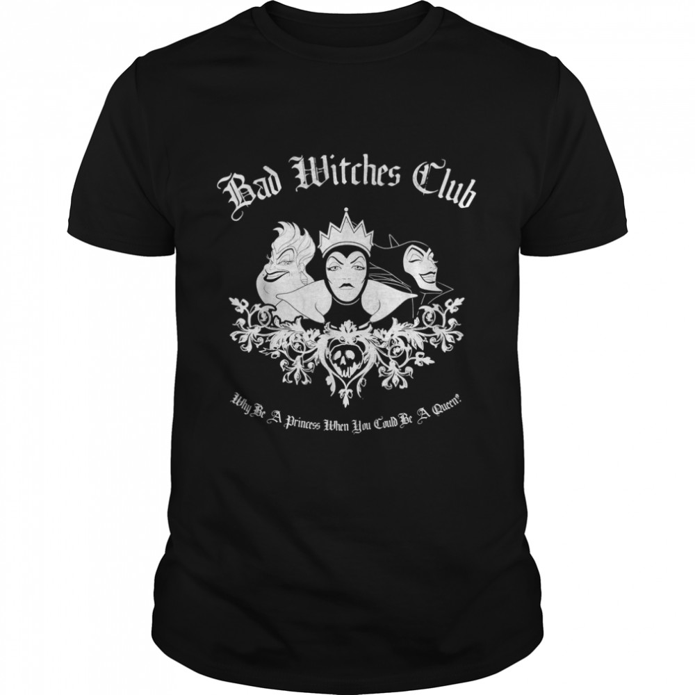 Disney Villains Bad Witches Club Group Shot Graphic T-Shirt T-Shirt