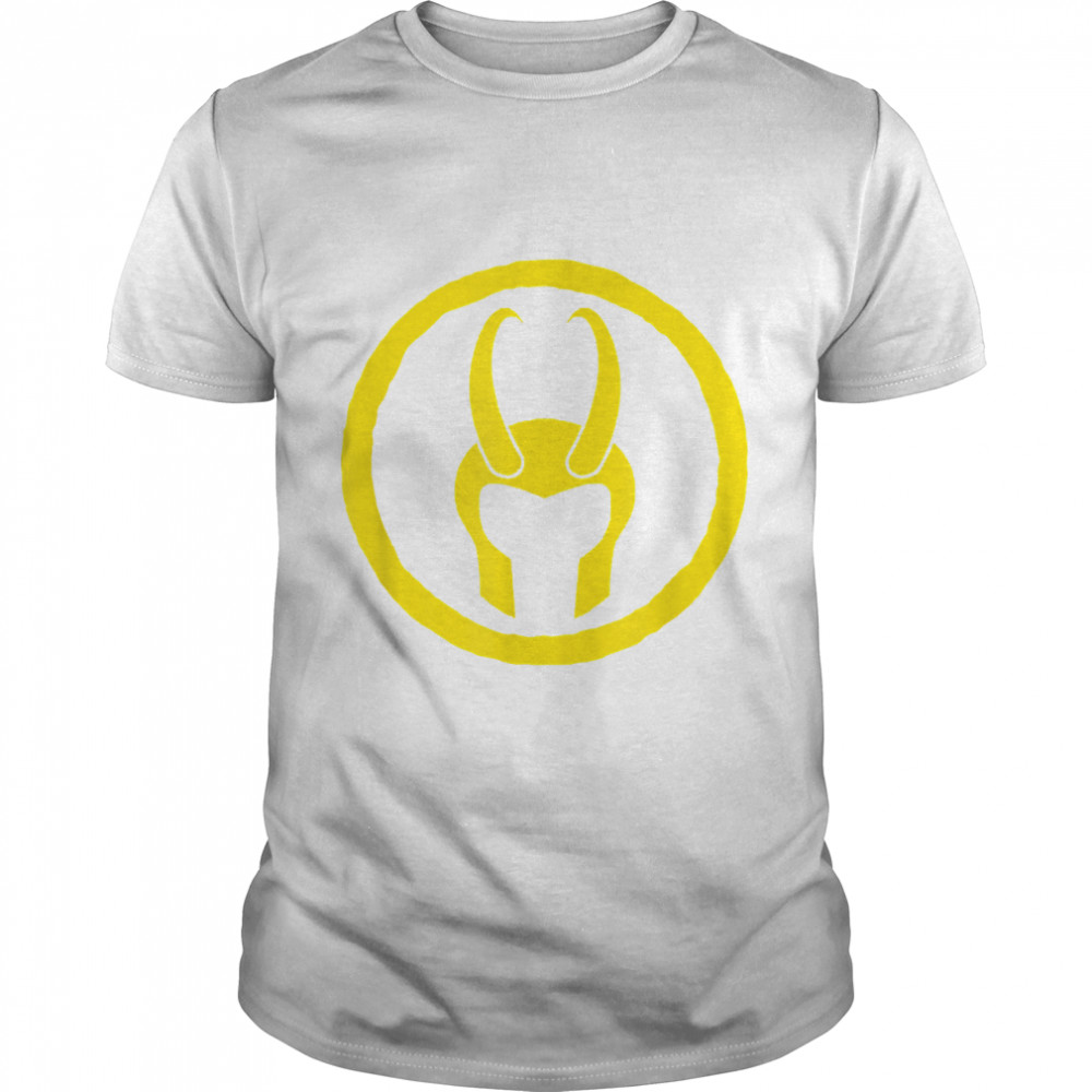 Marvel Loki Horned Helmet Icon Graphic T-Shirt