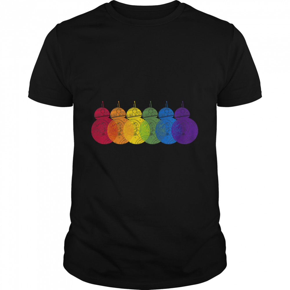 Star Wars BB8 Rainbows Pride Logo T-Shirt