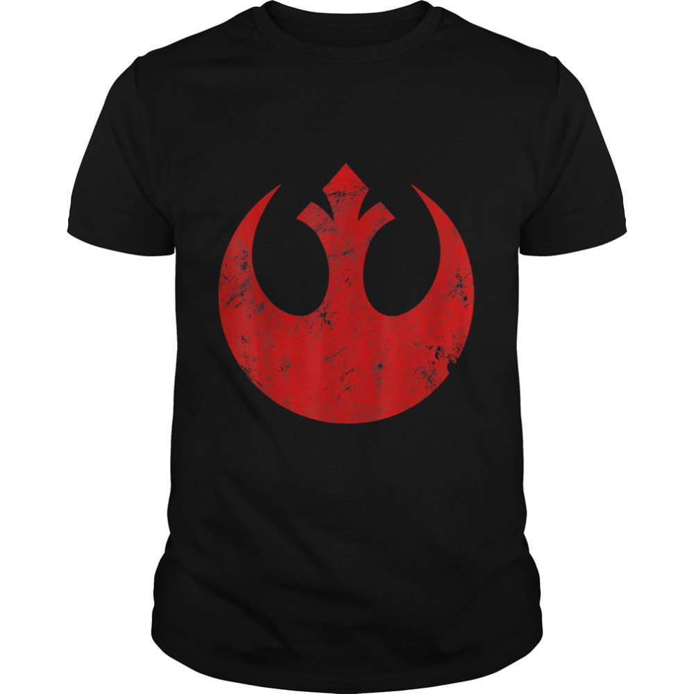 Star Wars Big Red Rebel Distressed Logo Graphic T-Shirt T-Shirt