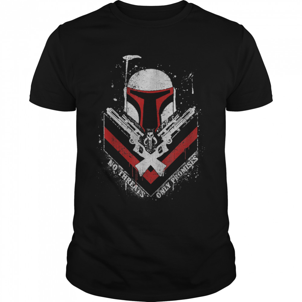 Star Wars Boba Fett No Threats Only Promises Graphic T-Shirt