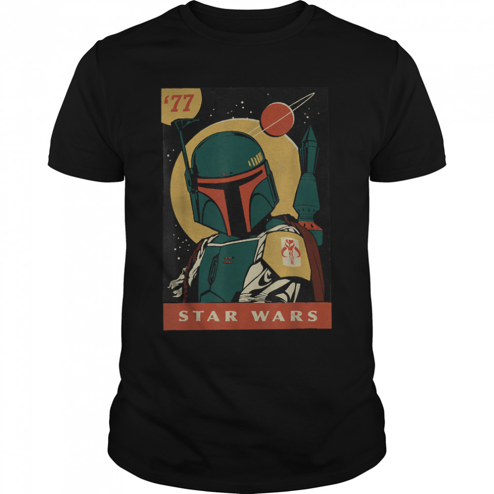Star Wars Boba Fett Vintage Trading Card '77 Graphic T-Shirt T-Shirt