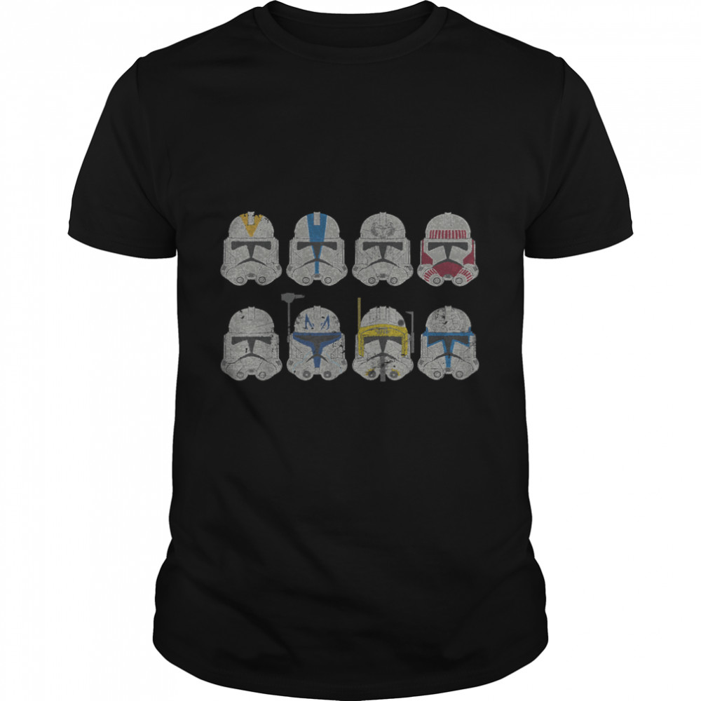 Star Wars Clone Wars Clone Troopers Helmets T-Shirt