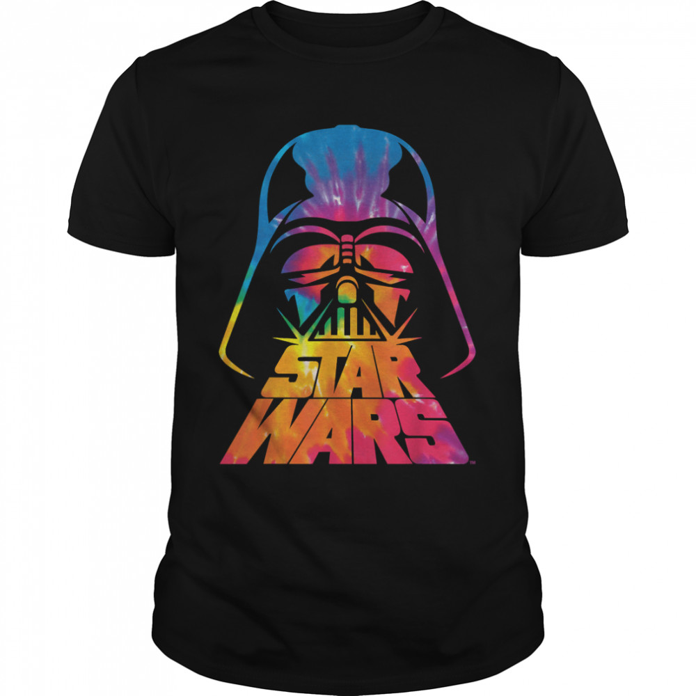 Star Wars Darth Vader Tie Dye Helmet Graphic T-Shirt Z1 T-Shirt