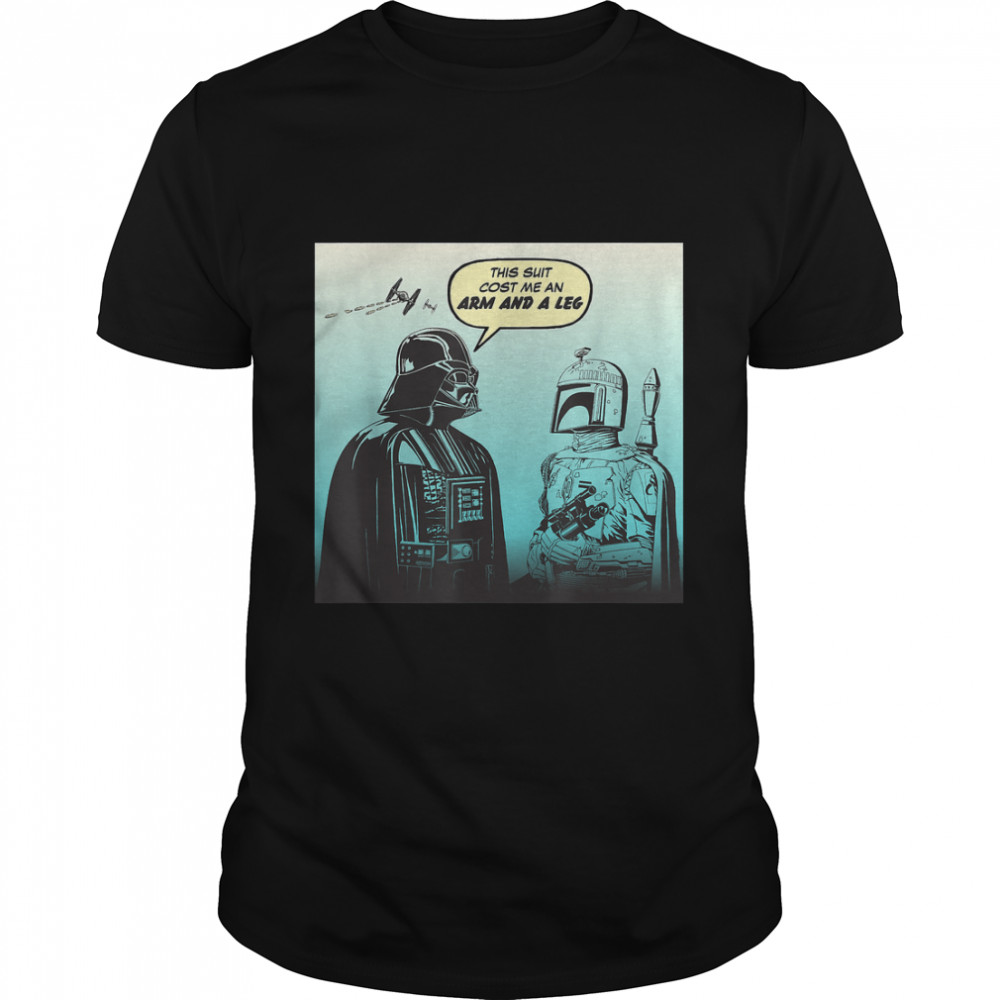 Star Wars Funny Darth Vader And Boba Fett Comic T-Shirt