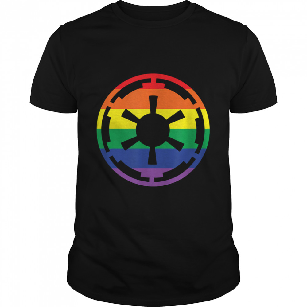 Star Wars Galactic Empire Imperial Crest Rainbow T-Shirt