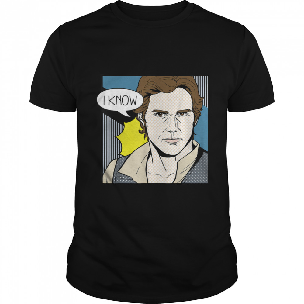 Star Wars Han Solo I Know Pop Art Couples Graphic T-Shirt T-Shirt