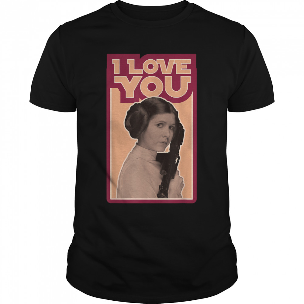 Star Wars Leia I Love You Iconic Ep.5 Quote Graphic T-Shirt