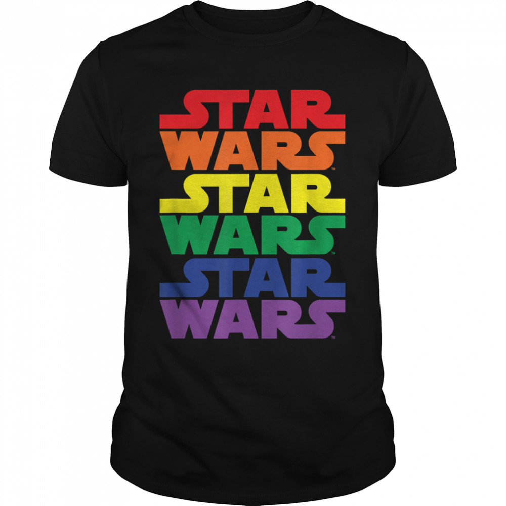 Star Wars Logo Rainbow Repeat T-Shirt