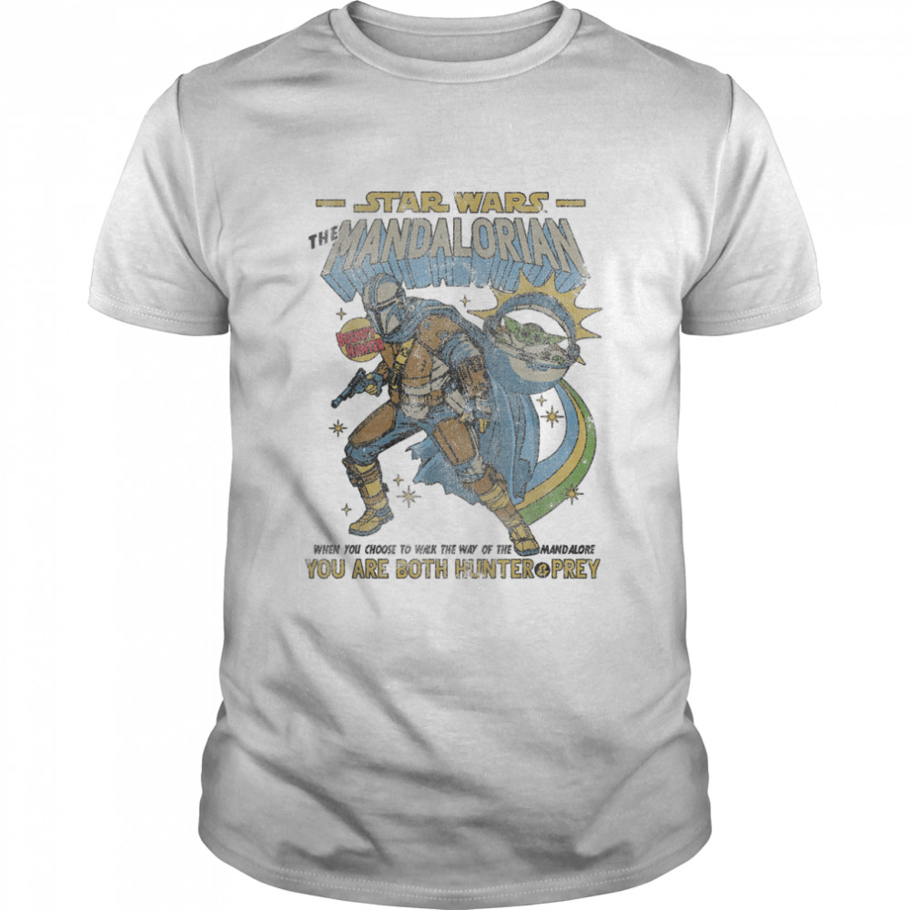 Star Wars Mandalorian Comic Poster T-Shirt