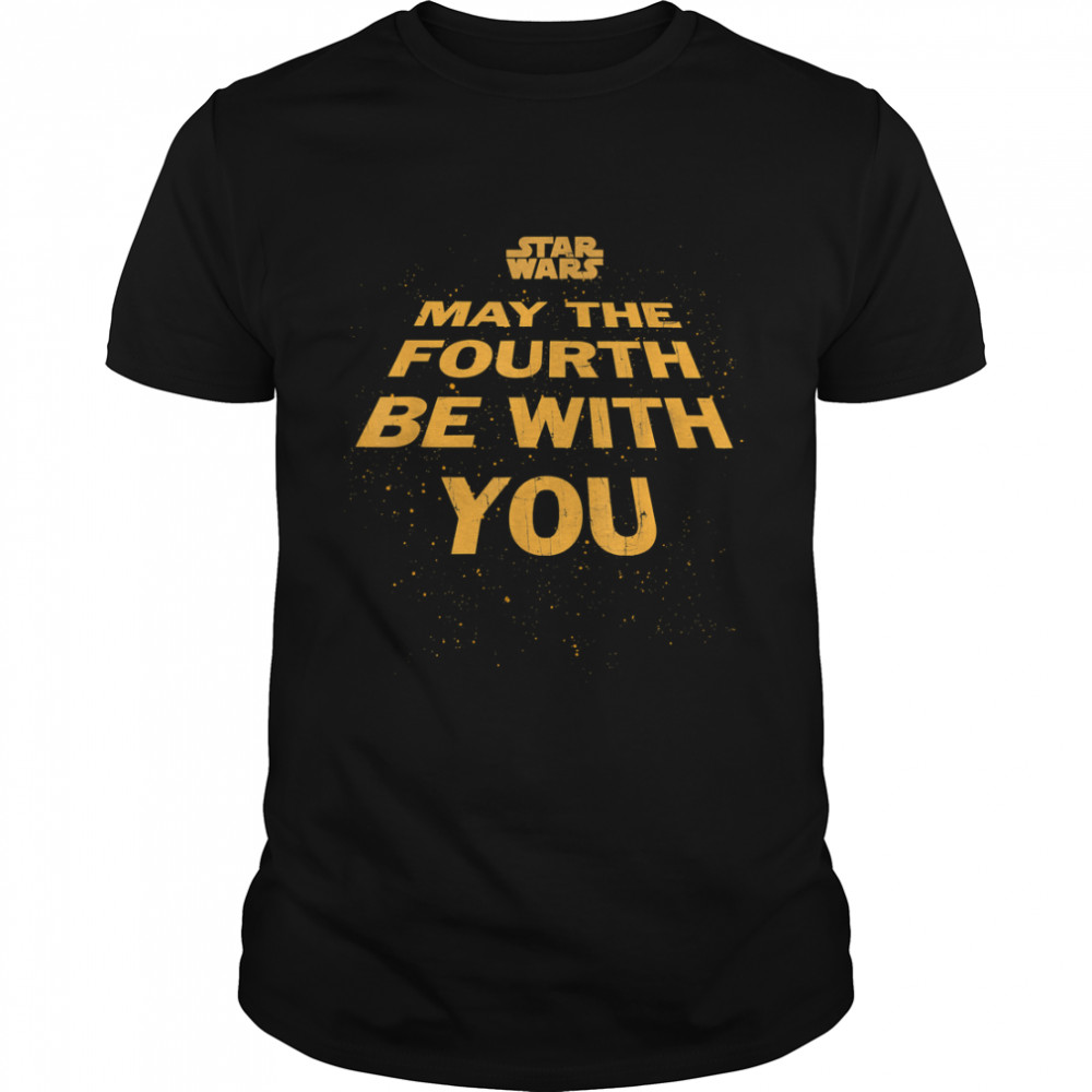 Star Wars May The Fourth Be With You Tilted Logo Poster T-Shirt