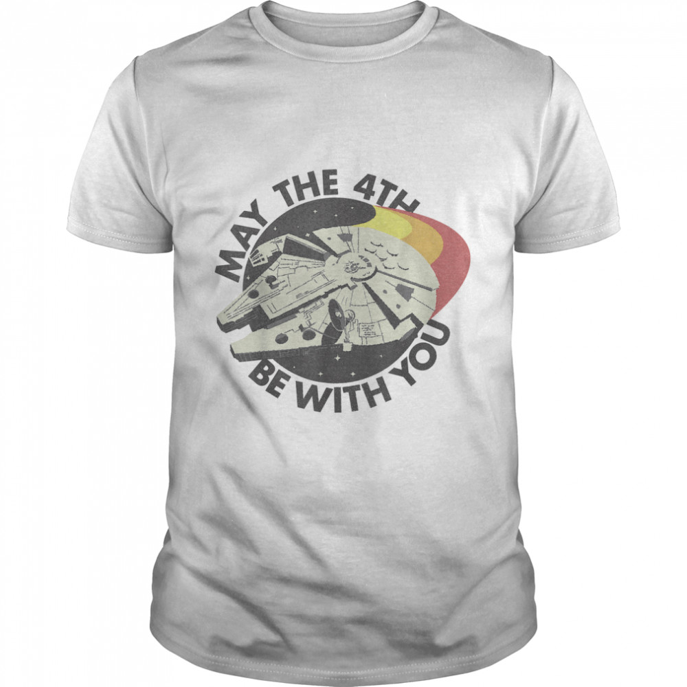Star Wars Millennium Falcon Retro May The 4th Be With You T-Shirt