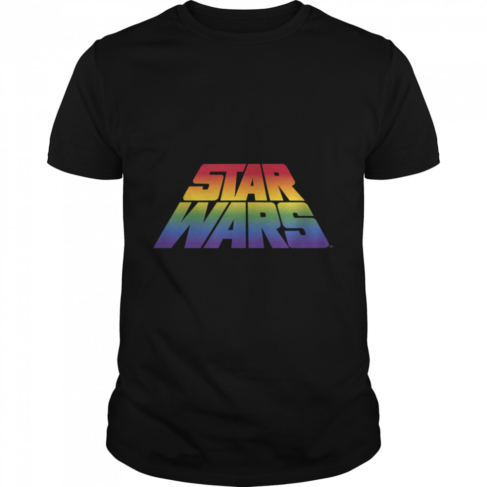 Star Wars Perspective Rainbow Logo T-Shirt