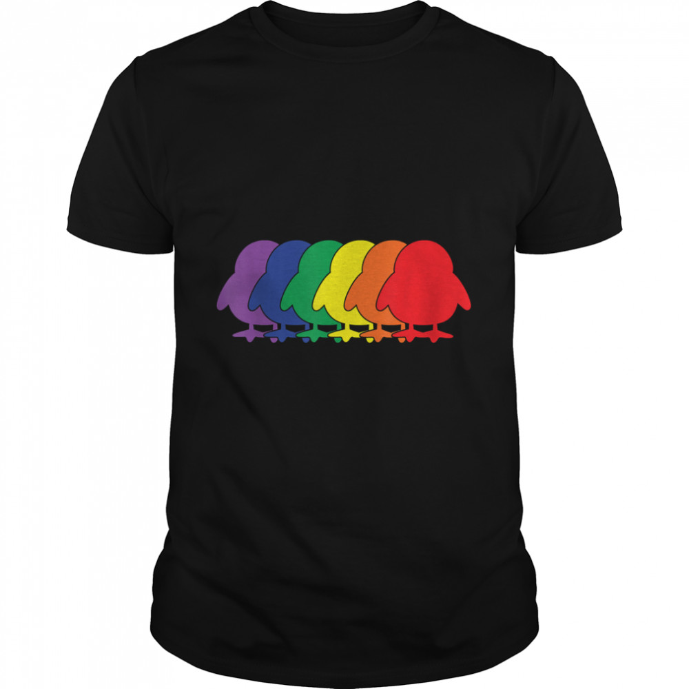 Star Wars Porg Silhouettes Rainbow T-Shirt
