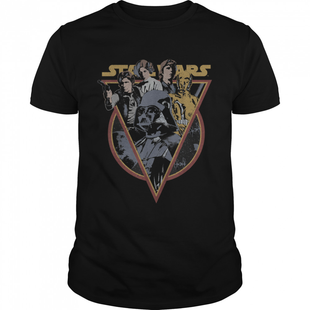 Star Wars Retro Characters Vintage Style T-Shirt