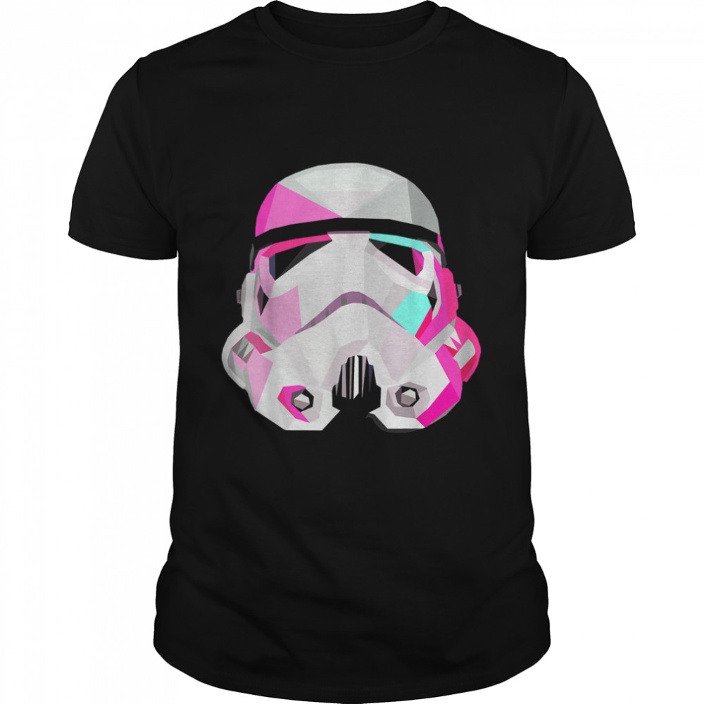 Star Wars Stormtrooper Geometricprism Helmet Graphic T-Shirt T-Shirt
