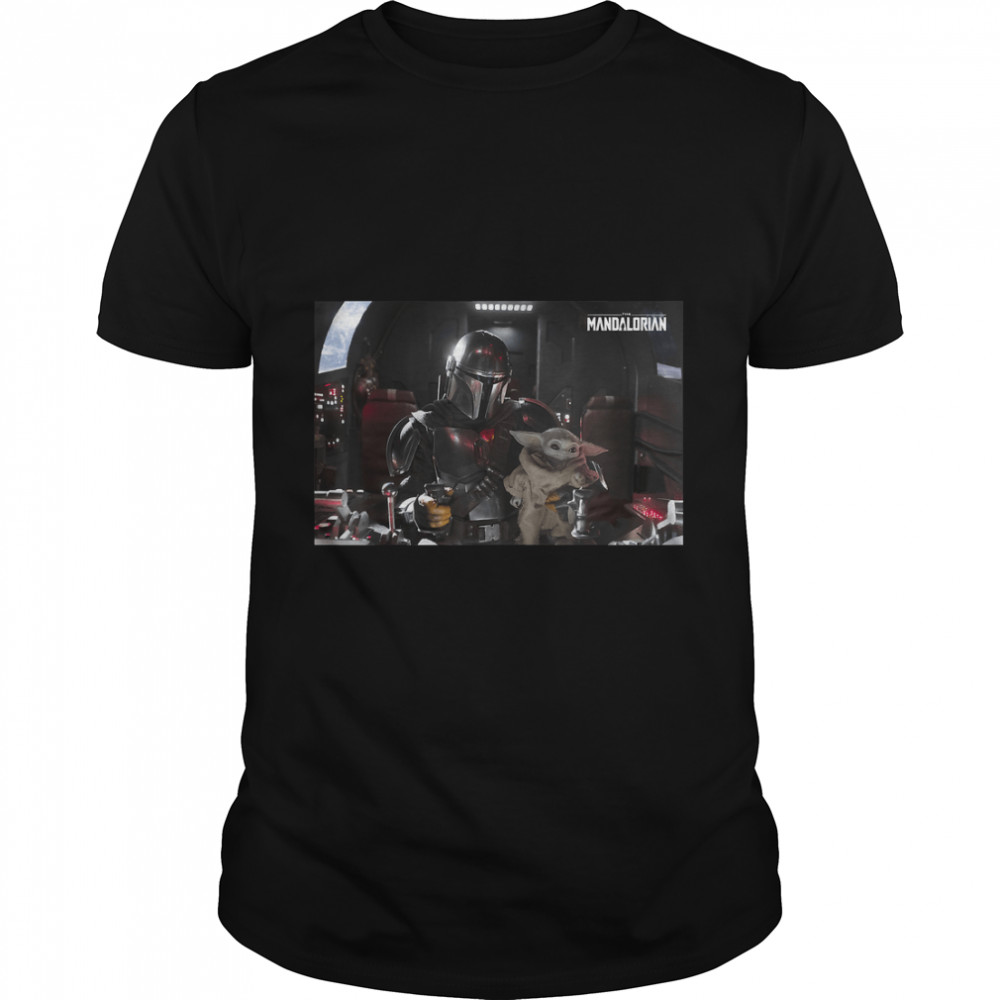 Star Wars The Mandalorian And The Child Pilot And Co-Pilot T-Shirt