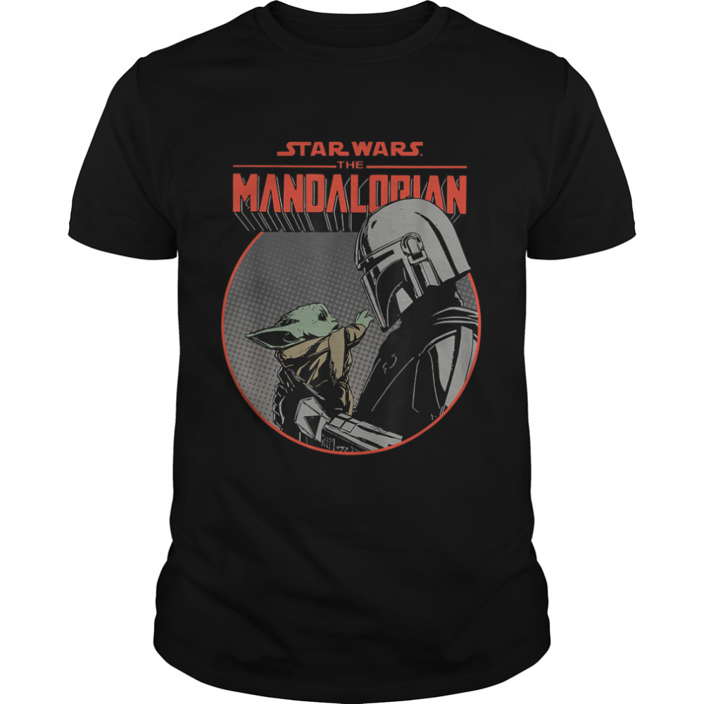 Star Wars The Mandalorian Mando And The Child Retro T-Shirt