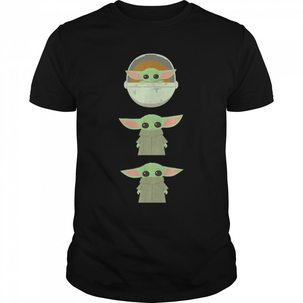 Star Wars The Mandalorian The Child Cartoon Poses T-Shirt
