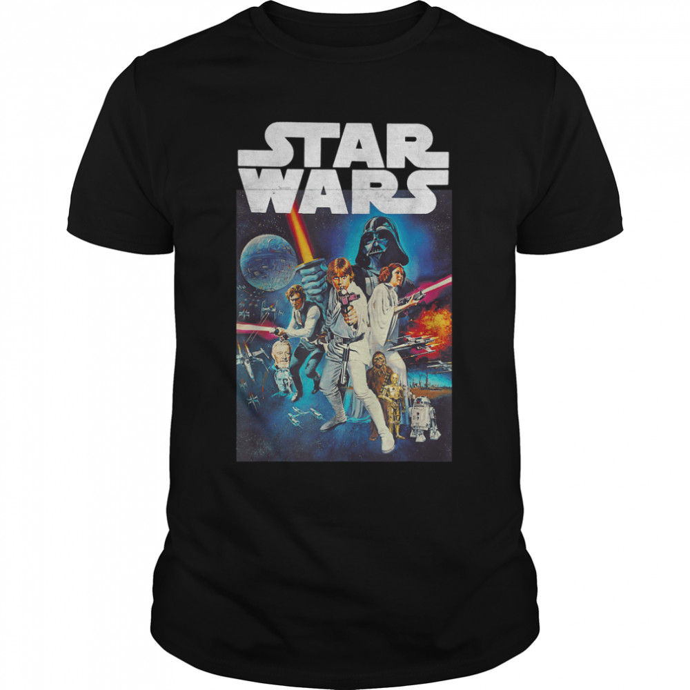 Star Wars Vintage Cast Poster T-Shirt