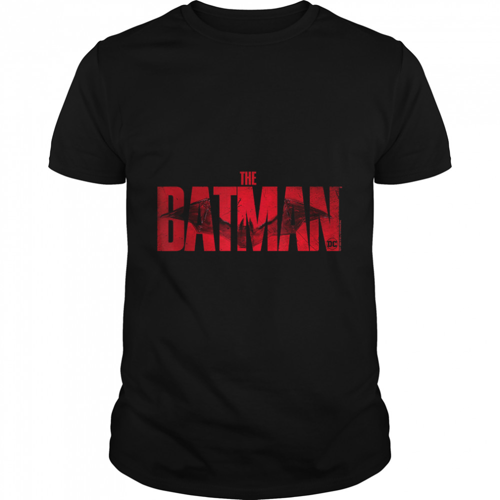 The Batman Crimson Drawn Bat Logo T-Shirt