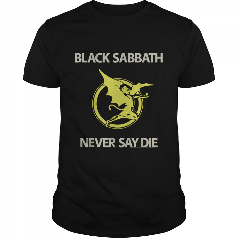 Black Sabbath Official Never Say Die Devil T-Shirt