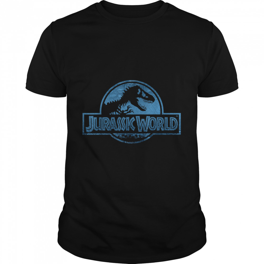 Jurassic World Blue Dinosaur Scale Logo Graphic T- Classic Men's T-shirt