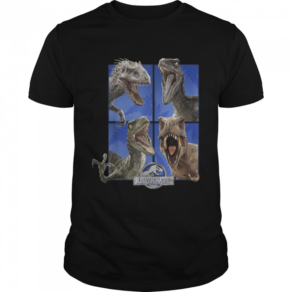 Jurassic World Group Of 4 Dinosaur Roars Graphic T-Shirt