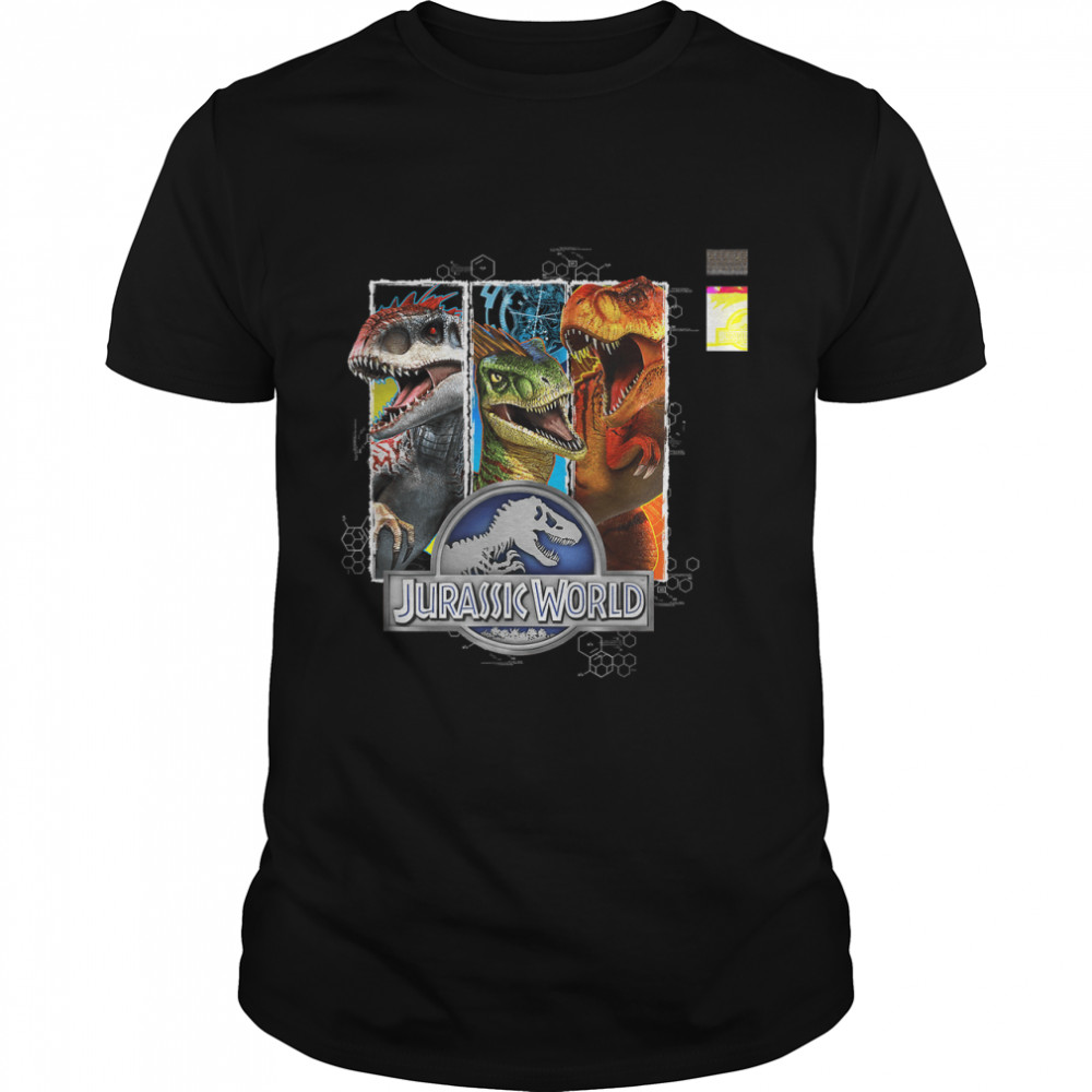 Jurassic World Indominus Rex Raptor & T-Rex Graphic T-Shirt